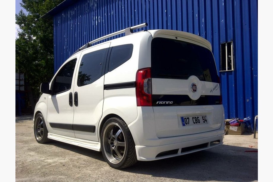 Fiat Fiorino/Qubo 2008-2024 гг. Накладка на задний бампер Emotion (грунт под покраску) Фото 3
