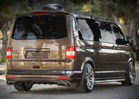 Volkswagen T5 Multivan 2003–2010 гг. Накладка на задний бампер Sport 2 (грунтованная под покраску) фото 1