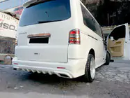 Volkswagen T5 Multivan 2003–2010 гг. Накладка на задний бампер Sport 2 (грунтованная под покраску) фото 3
