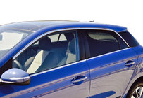 Полный комплект окантовки стекол (10 шт, нержавейка) фото 1