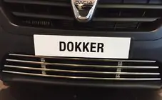 Dacia Dokker 2013-2022 гг. Решетка бампера нержавейка фото 2