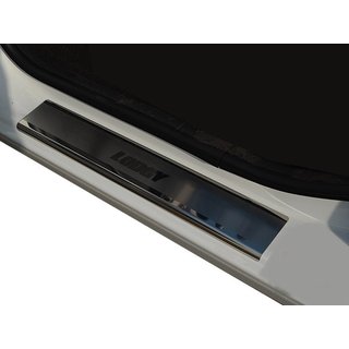 Накладки на пороги из нержавеющей стали NataNika Premium (4 шт) Dacia Lodgy 2012-2022 гг.