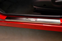 Daewoo Matiz 1998-2008 гг. Накладки на пороги NataNika Premium (4 шт, нержавейка) фото 1