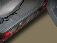 Daewoo Nexia 1995-2016 гг. Накладки на пороги Nataniko (4 шт, нержавейка) фото 1