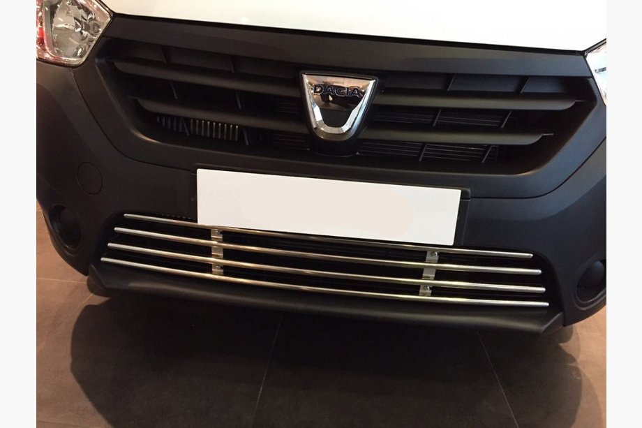 Dacia Dokker 2013-2022 гг. Решетка бампера нержавейка Image
