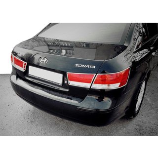 Хромированные накладки на задние фонари (2 шт., пластик) Hyundai Sonata NF 2004-2009 гг.