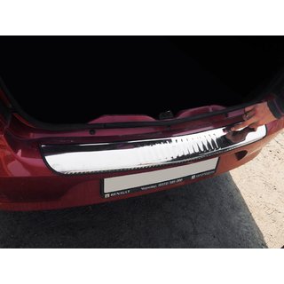 Накладка на задний бампер Carmos нержавейка Renault Logan I 2008-2013 гг. фото 1