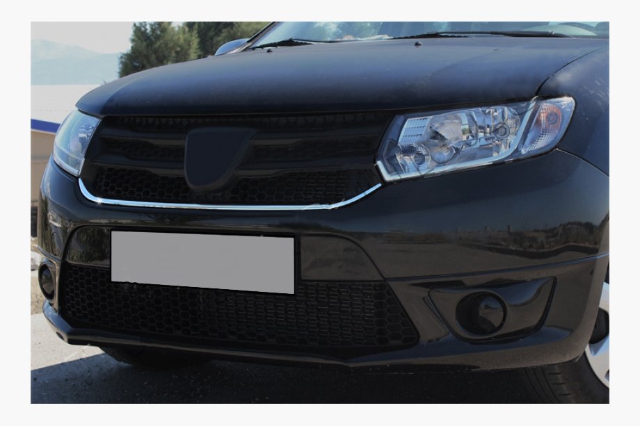 Renault Sandero 2013-2022 гг. Накладки на решетку из нержавеющей стали Фото 1