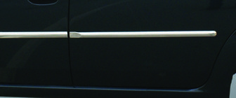 Renault Logan I 2008-2013 гг. Уценка !!! Молдинги дверей (4 шт, нержавейка) фото 1