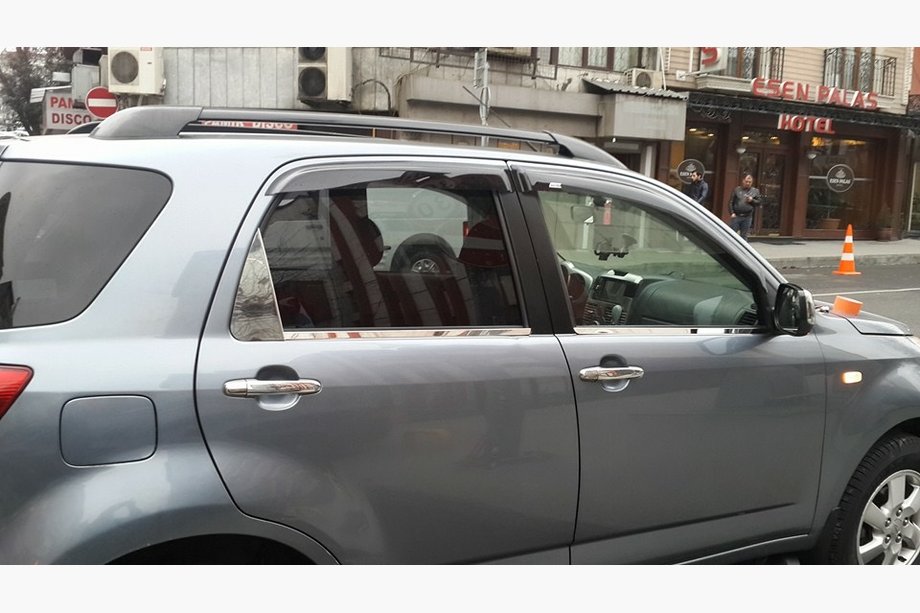 Daihatsu Terios 2006-2017 гг. Хромированные Накладки на Ручки Дверей (4 шт, Нержавейка) Carmos - Турецкая Нержавеющая Сталь Фото 4