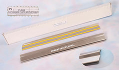 Fiat Punto Grande/EVO 2006-2018 гг. Накладки на пороги из нержавейки Natanika Standard (2 шт) фото 1