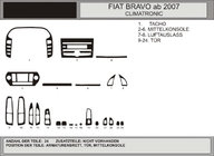Fiat Bravo 2008-2016 гг. Накладки на панель приборов (Hartman) фото 1