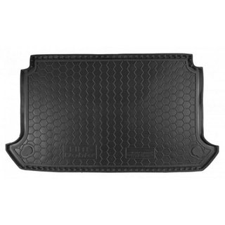 Коврик багажника с сеткой короткая база 5 мест (Autogumm, резина) Fiat Doblo I 2001-2005 гг.