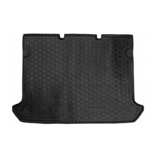 Коврик багажника без сетки короткая база 5 мест (Autogumm, резина) Fiat Doblo I 2001-2005 гг.