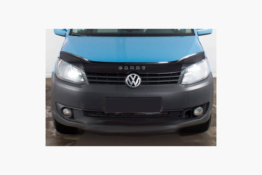 Volkswagen Caddy 2010-2015 гг. Дефлектор капота (VIP) Image