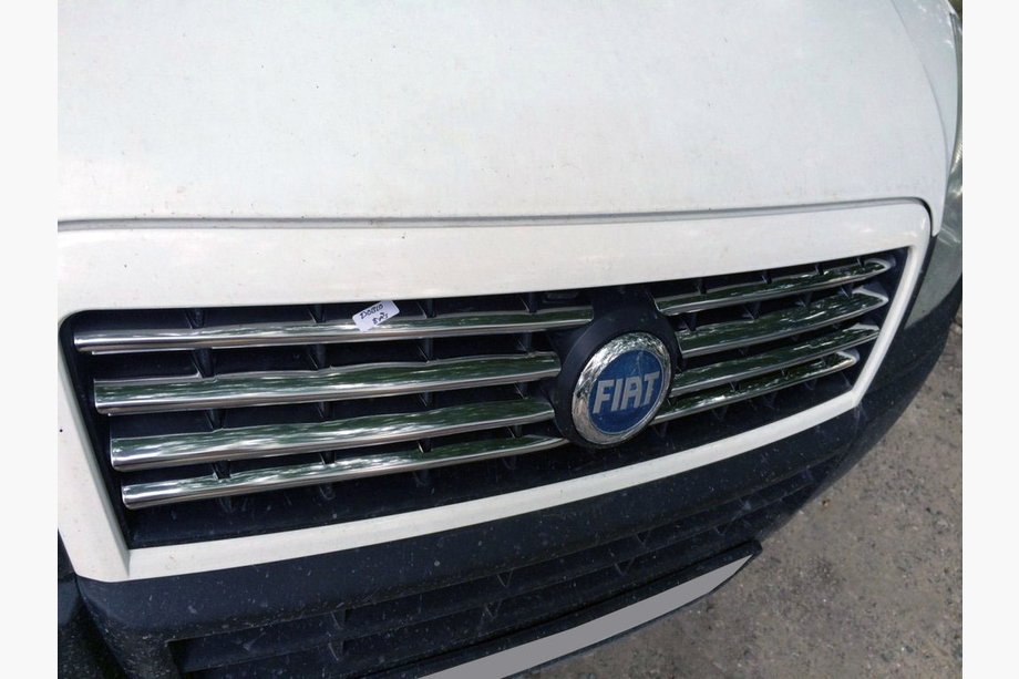 Fiat Doblo I 2005-2010 гг. Хромированные накладки на решетку радиатора (8 шт., нержавейка) Image