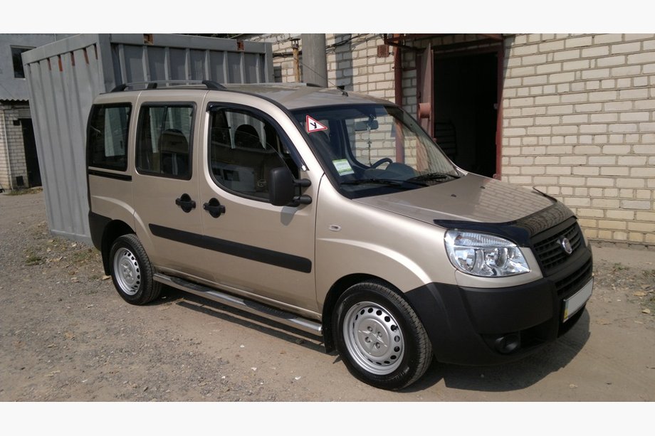 Fiat Doblo I 2005-2010 гг. Хромированные Рейлинги Фото 10