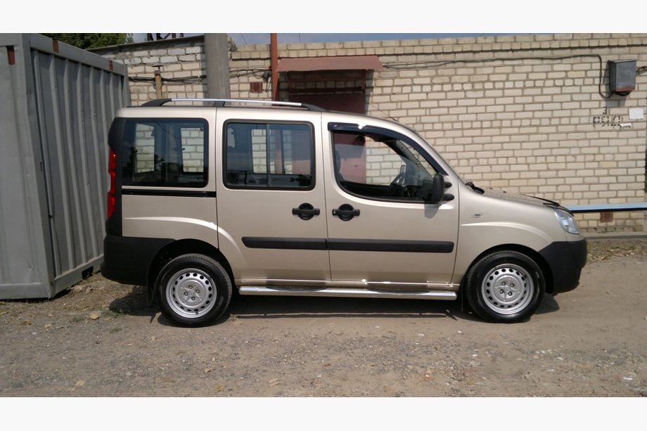 Fiat Doblo I 2005-2010 гг. Хромированные Рейлинги Фото 11