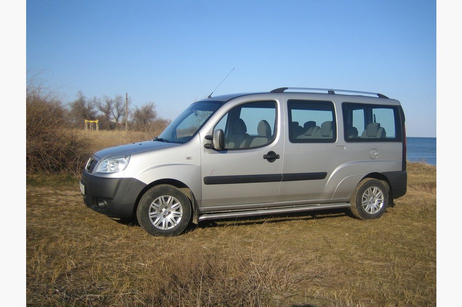 Fiat Doblo I 2005-2010 гг. Хромированные Рейлинги Фото 16
