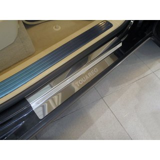 Накладки на пороги Nataniko (4 шт, нержавейка) Volkswagen Touareg 2002-2010 гг.