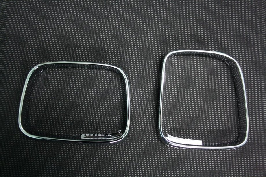 Volkswagen Caddy 2010-2015 гг. Обводки зеркал (2 шт., пластик) Image