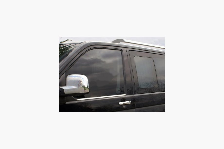 Volkswagen T5 Transporter 2003-2010 гг. РАСПРОДАЖА! Окантовка стекол (2 шт, нержавейка) Image