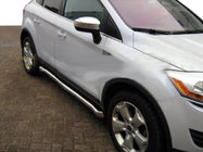 Ford Kuga 2008-2013 гг. Боковые трубы (2 шт., нержавейка) фото 3