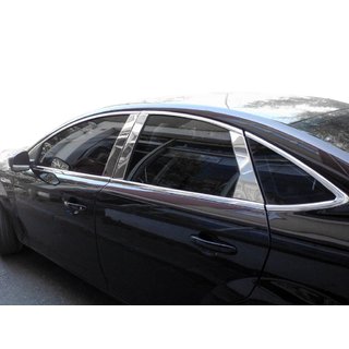 Ford Mondeo 2008-2013 Молдинг дверных стоек (нерж)