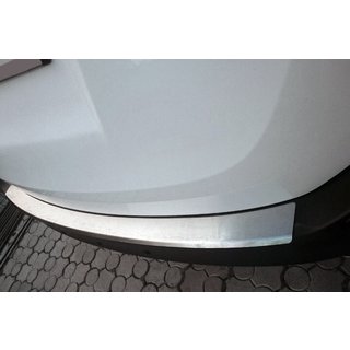 Накладка на задний бампер с загибом Nataniko (нержавейка) Toyota Rav 4 2013-2018 гг. фото 1