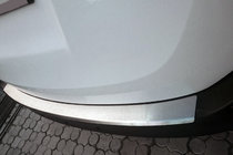 Toyota Rav 4 2013-2018 гг. Накладка на задний бампер с загибом Nataniko (нержавейка) фото 1