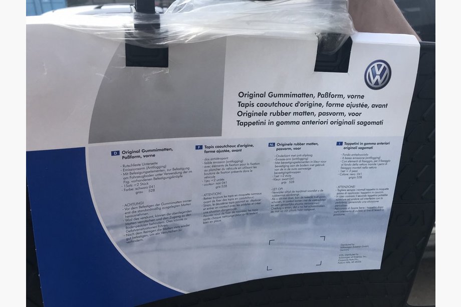 Volkswagen T5 Transporter 2003-2010 гг. Резиновые коврики (2 шт., Оригинал) Фото 4