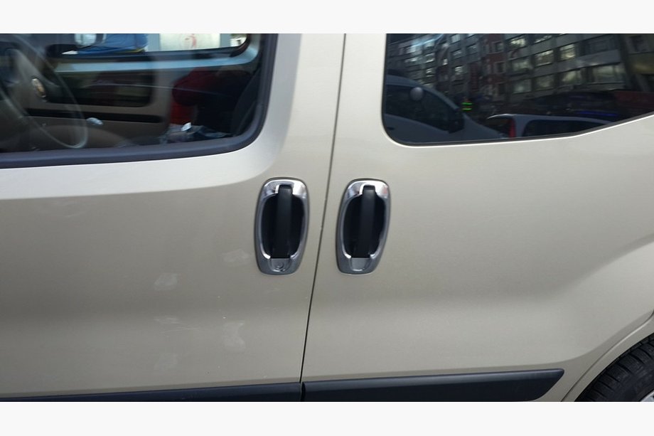 Fiat Doblo II 2010-2022 гг. Хромированные Накладки на Дверные Ручки (4 шт, Нержавейка) Фото 7