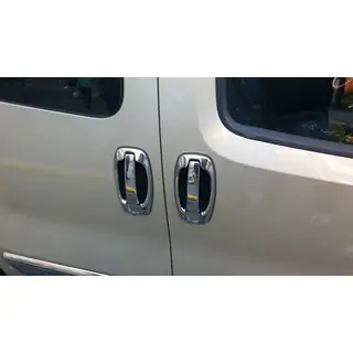 Хромированные накладки на ручки и окантовки (8 шт., нержавейка) Citroen Nemo 2007-2017 гг. фото 4