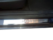 Opel Astra H 2004-2013 гг. Накладки на пороги Omsa (4 шт, нержавейка) фото 3