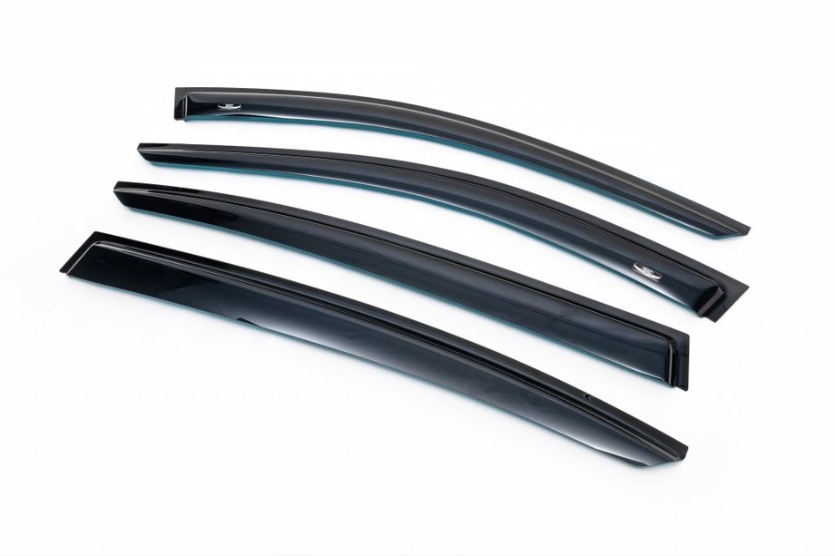 BMW 7 серия F01/F02 2008-2015 гг. Ветровики F02 (4 шт, HIC) Фото 1