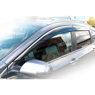 Honda CRV 2016- Ветровики с хром молдингом (4 шт, HIC)