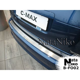 Накладка на задний бампер Nataniko (нержавейка) Ford C-Max/Grand C-Max 2010-2019 гг.