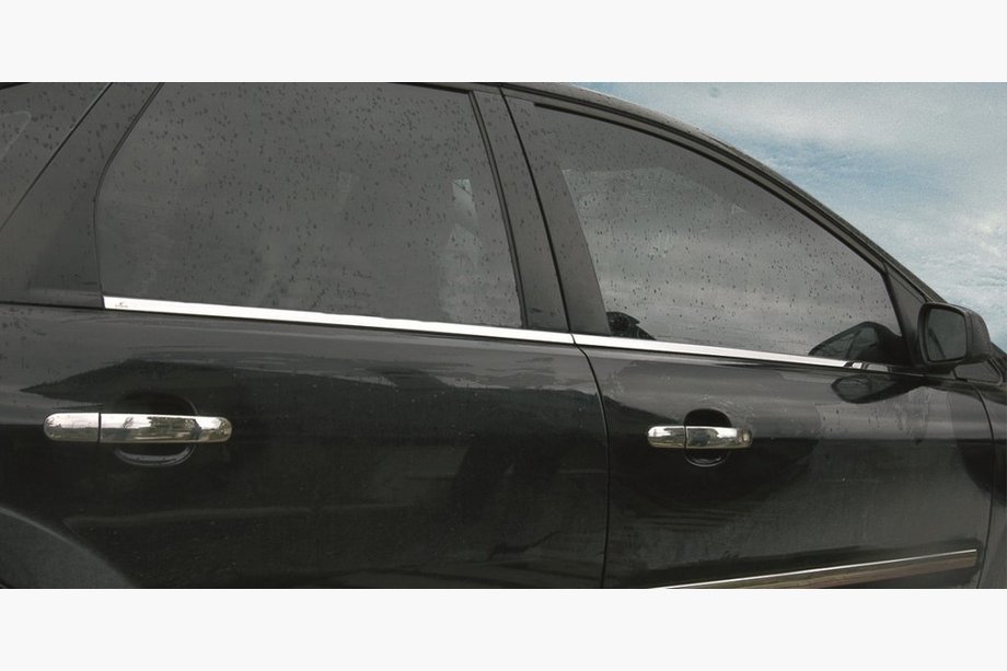 Наружные молдинги окон нержавейка (4 шт.) Image