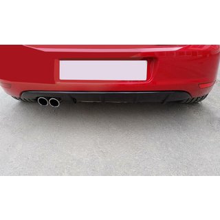 Накладка на задний диффузор (ABS, Черная) Volkswagen Golf 7/E-Golf 2012-2020 гг. фото 1