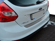 Ford Focus III 2011-2017 гг. Накладка на задний бампер Natanika (нержавейка) фото 1