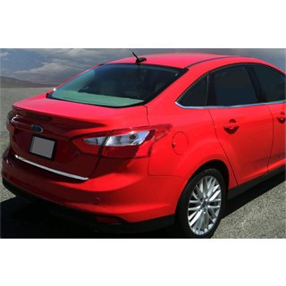 Накладка на багажник 2011-2014 (Седан, нержавейка) Ford Focus III 2011-2017 гг. фото 1