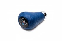 Ручка КПП OEM (кожзам, темно-синий перфорированный) фото 1 Ручка КПП OEM (кожзам, темно-синий перфорированный) фото 1