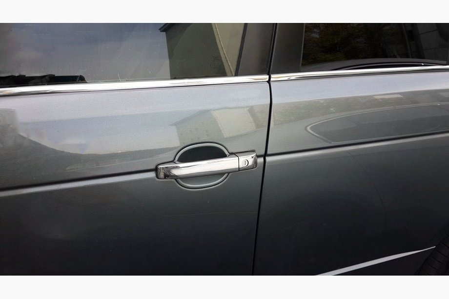 Хромированные Накладки на Ручки Дверей (4 шт, Нержавейка) Image