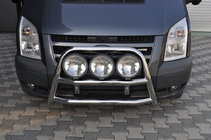 Ford Transit 2000-2014 гг. Кенгурятник WT018 (2006-2014, нержавейка) фото 1