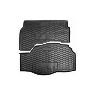 Коврик багажника 2 части Hybrit SD (Autogumm, резина) Ford Mondeo 2014-2022 гг.