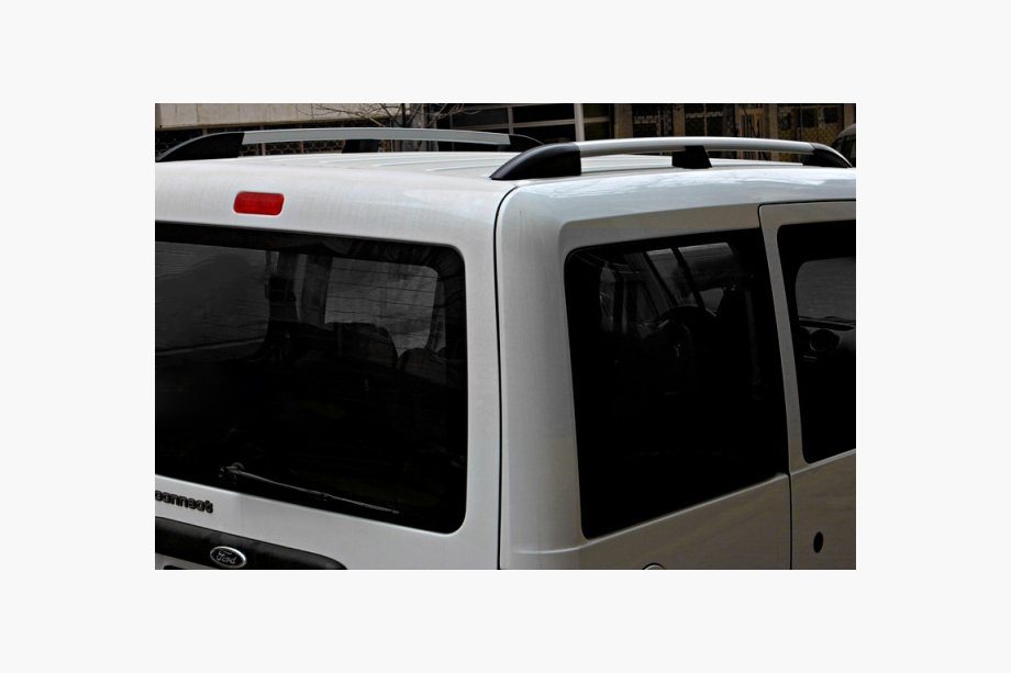 Ford Connect 2006-2009 гг. (Skyline) Хромированные Рейлинги (Пластиковая Нога) Image