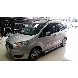 Молдинги дверей нержавейка (4 шт.) Ford Courier 2014-2023 гг. фото 2
