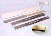 Geely CK-2 2008-2016 гг. Накладки на пороги Natanika Standard (4 шт, нержавейка) фото 1