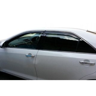 Ветровики с хромированным молдингом SD (4 шт, HIC) фото 1