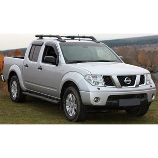 Ветровики на окна (4 шт, Niken) Nissan Navara 2006-2015 гг. фото 1